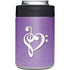 Purple Glitter Musical Heart Yeti Colster Can Insulator Skin