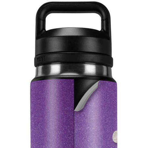 Purple Glitter Musical Heart YETI Rambler 26oz Bottle Skin