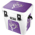 Purple Glitter Musical Heart YETI Roadie 24 Hard Cooler Skin