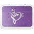 Purple Glitter Musical Heart YETI Tundra 35 Hard Cooler Skin