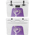 Purple Glitter Musical Heart YETI Tundra 35 Hard Cooler Skin