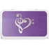 Purple Glitter Musical Heart YETI Tundra 45 Hard Cooler Skin