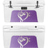 Purple Glitter Musical Heart YETI Tundra 65 Hard Cooler Skin