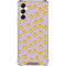 Purple Happy Face Pattern Galaxy A14 5G Clear Case