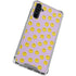 Purple Happy Face Pattern Galaxy A54 5G Clear Case