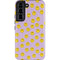 Purple Happy Face Pattern Galaxy S22 Pro Case