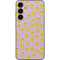 Purple Happy Face Pattern Galaxy S23 FE Skin