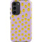Purple Happy Face Pattern Galaxy S23 Plus Pro Case
