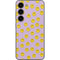 Purple Happy Face Pattern Galaxy S23 Skin
