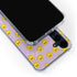 Purple Happy Face Pattern Galaxy S24 Clear Case