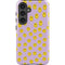 Purple Happy Face Pattern Galaxy S24 Impact Case