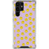 Purple Happy Face Pattern Galaxy S24 Ultra Clear Case