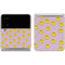 Purple Happy Face Pattern Galaxy Z Flip4 5G Skin