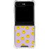 Purple Happy Face Pattern Galaxy Z Flip5 5G Clear Case