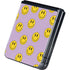Purple Happy Face Pattern Galaxy Z Flip5 5G Skin