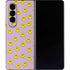 Purple Happy Face Pattern Galaxy Z Fold4 5G Skin