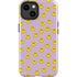 Purple Happy Face Pattern iPhone 15 Plus Impact Case