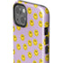 Purple Happy Face Pattern iPhone 14 Plus Impact Case