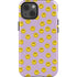 Purple Happy Face Pattern iPhone 15 Impact Case