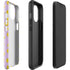 Purple Happy Face Pattern iPhone 14 Impact Case