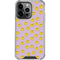 Purple Happy Face Pattern iPhone 14 Pro Clear Case
