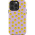 Purple Happy Face Pattern iPhone 14 Pro Impact Case