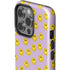 Purple Happy Face Pattern iPhone 14 Pro Impact Case