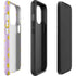 Purple Happy Face Pattern iPhone 14 Pro Impact Case