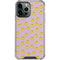 Purple Happy Face Pattern iPhone 14 Pro Max Clear Case