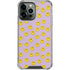 Purple Happy Face Pattern iPhone 14 Pro Max Clear Case
