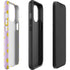 Purple Happy Face Pattern iPhone 14 Pro Max Impact Case
