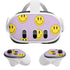 Purple Happy Face Pattern Meta Quest 3 Skin