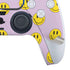 Purple Happy Face Pattern PS5 Slim Digital Edition Bundle Skin