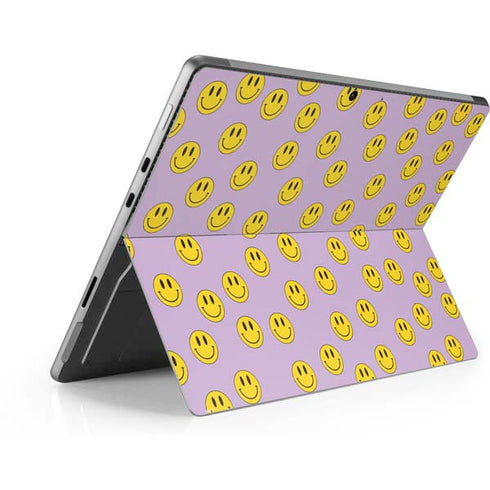 Purple Happy Face Pattern Surface Pro 8 Skin