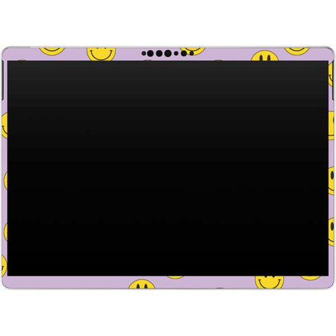 Purple Happy Face Pattern Surface Pro 9 Skin