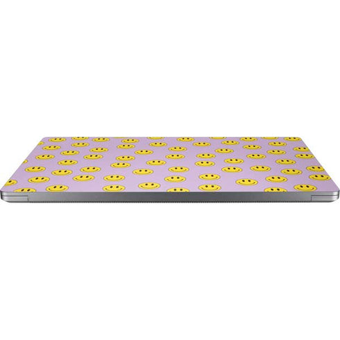 Purple Happy Face Pattern Universal Laptop 16.6in (13.4 x 9.7in) Skin