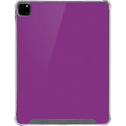 Purple Solid iPad Pro 12.9in (2020) Clear Case
