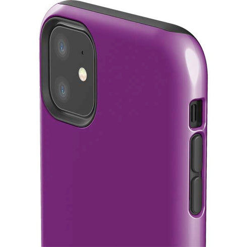 Purple Solid iPhone 11 Impact Case