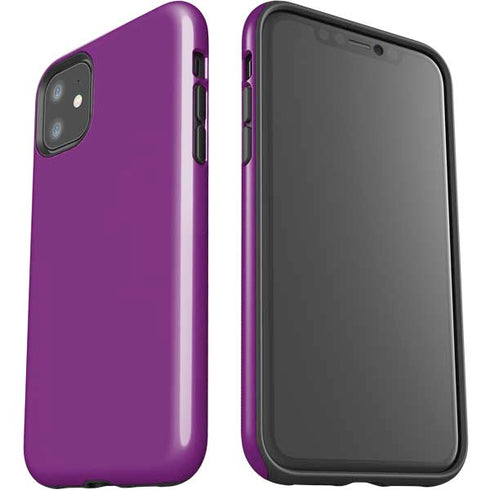 Purple Solid iPhone 11 Impact Case