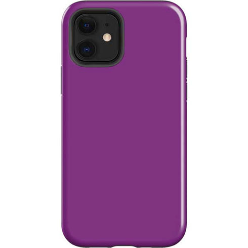 Purple Solid iPhone 12 Impact Case