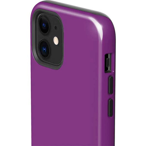 Purple Solid iPhone 12 Impact Case