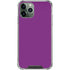 Purple Solid iPhone 12 Pro Clear Case