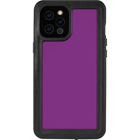Purple Solid iPhone 12 Pro Max Waterproof Case