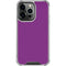 Purple Solid iPhone 13 Pro Clear Case