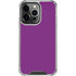 Purple Solid iPhone 13 Pro Clear Case