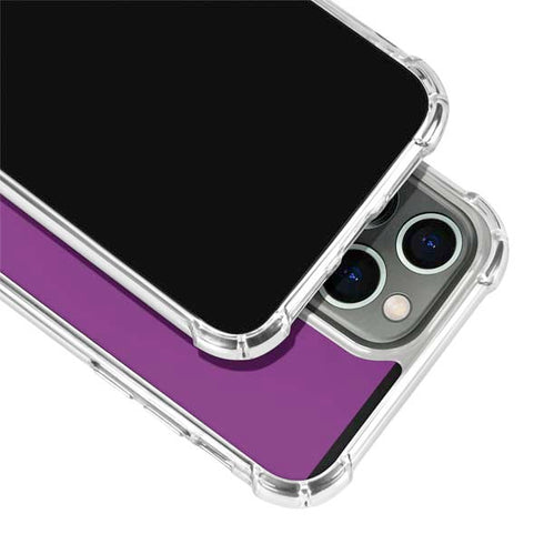 Purple Solid iPhone 13 Pro Clear Case