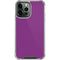 Purple Solid iPhone 14 Pro Max Clear Case