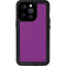 Purple Solid iPhone 14 Pro Waterproof Case
