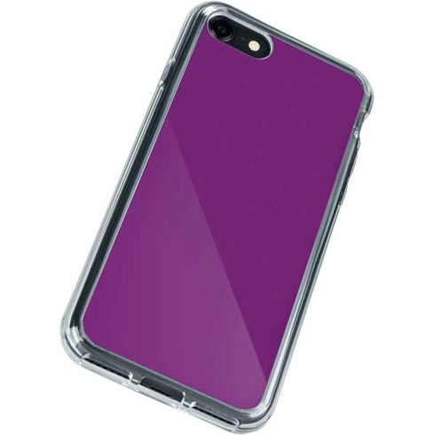 Purple Solid iPhone SE (2nd & 3rd Gen) Clear Case