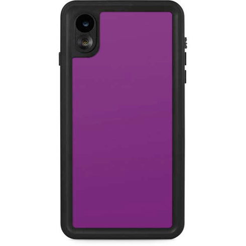 Purple Solid iPhone XR Waterproof Case